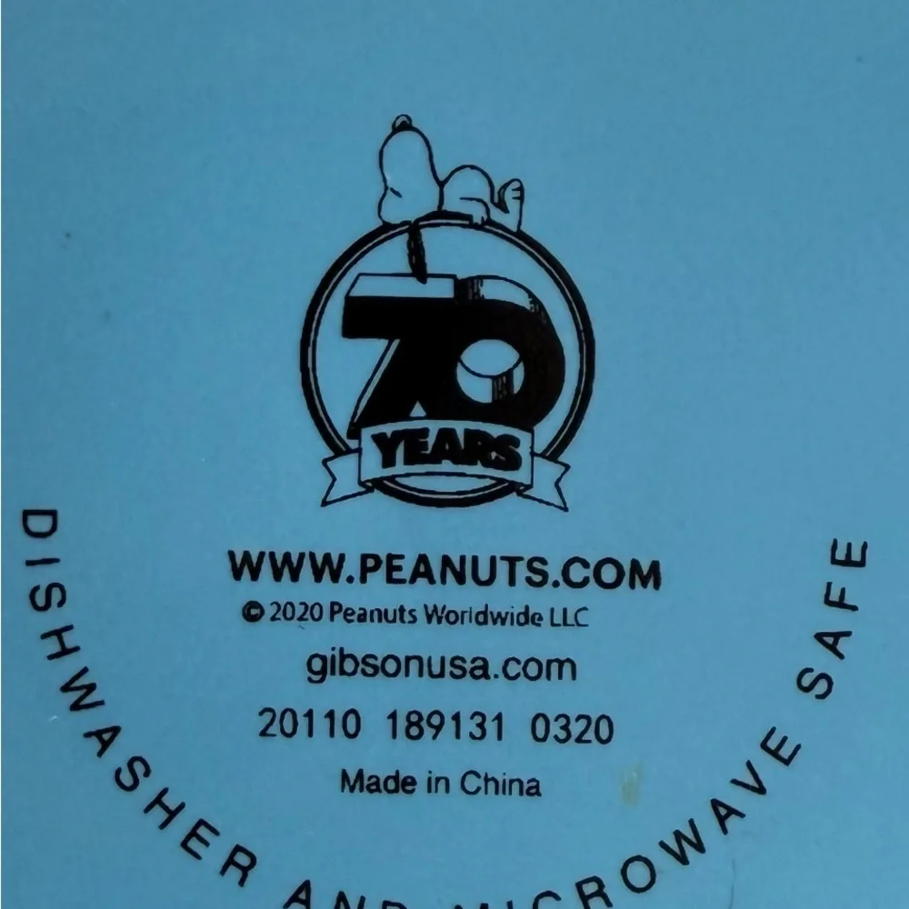 Peanuts 2020 70th‎ Anniversary Limited Edition Lidded Travel Mug Lucy & Snoopy